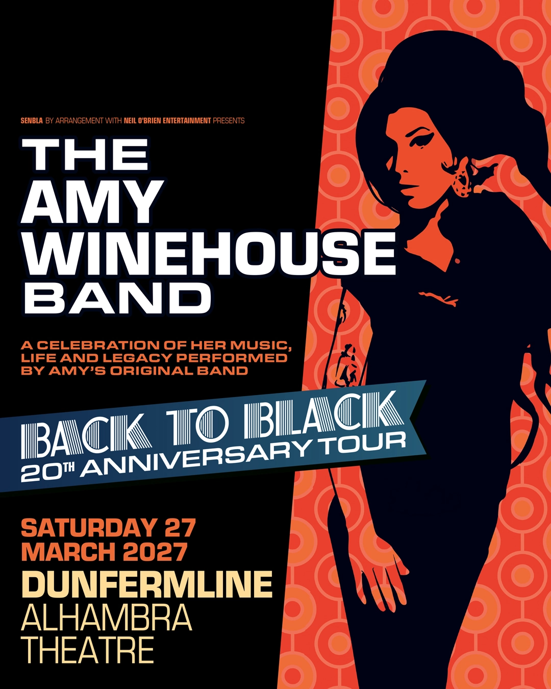 The Amy Winehouse Band: Back To Black 20th Anniversary Tour — Alhambra Theatre Dunfermline