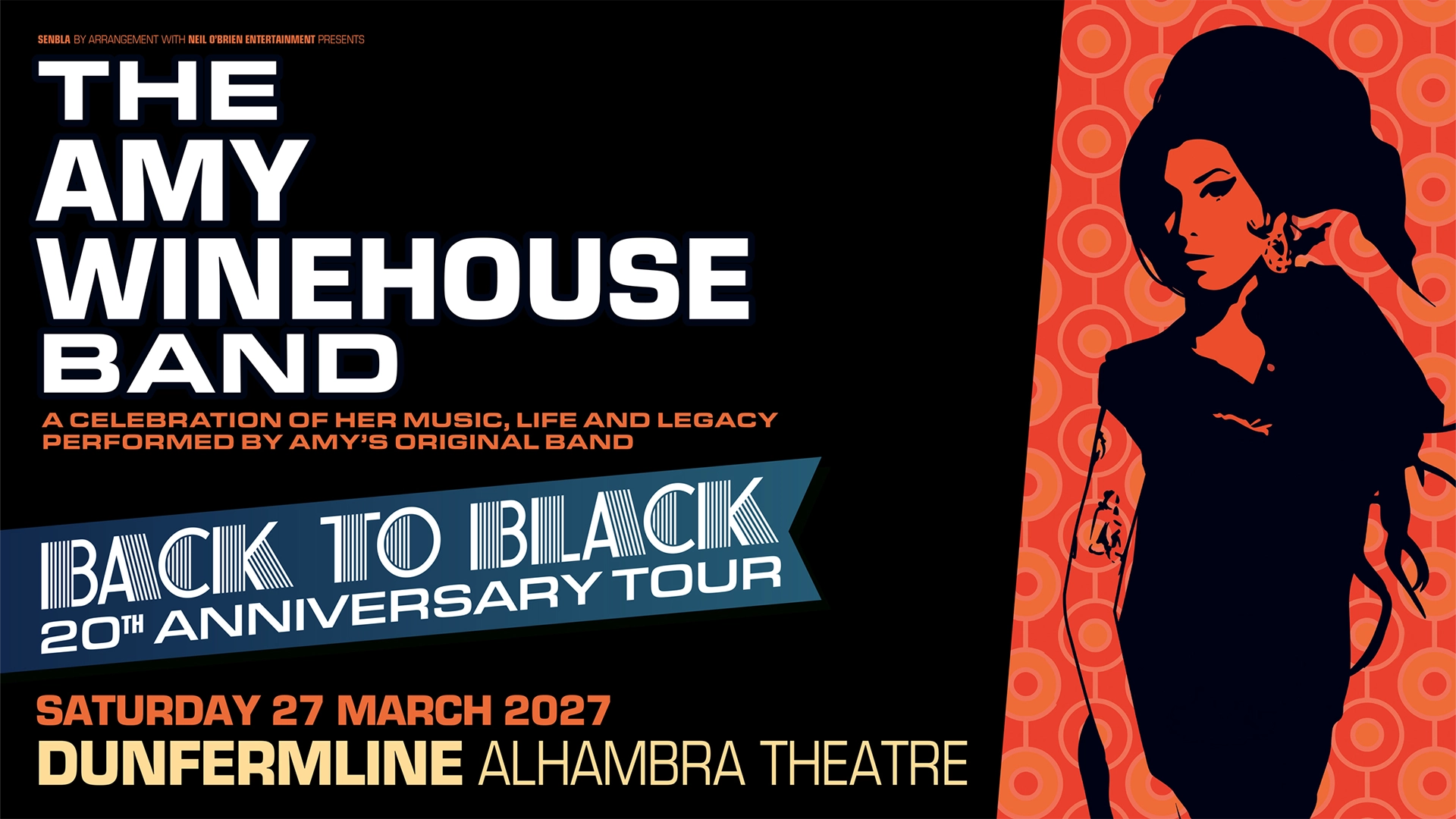 The Amy Winehouse Band: Back To Black 20th Anniversary Tour — Alhambra Theatre Dunfermline